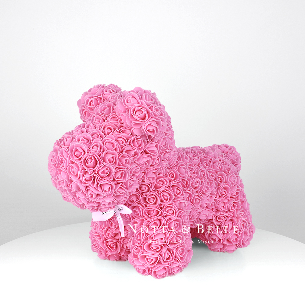 Pink rose puppy - 14 in.