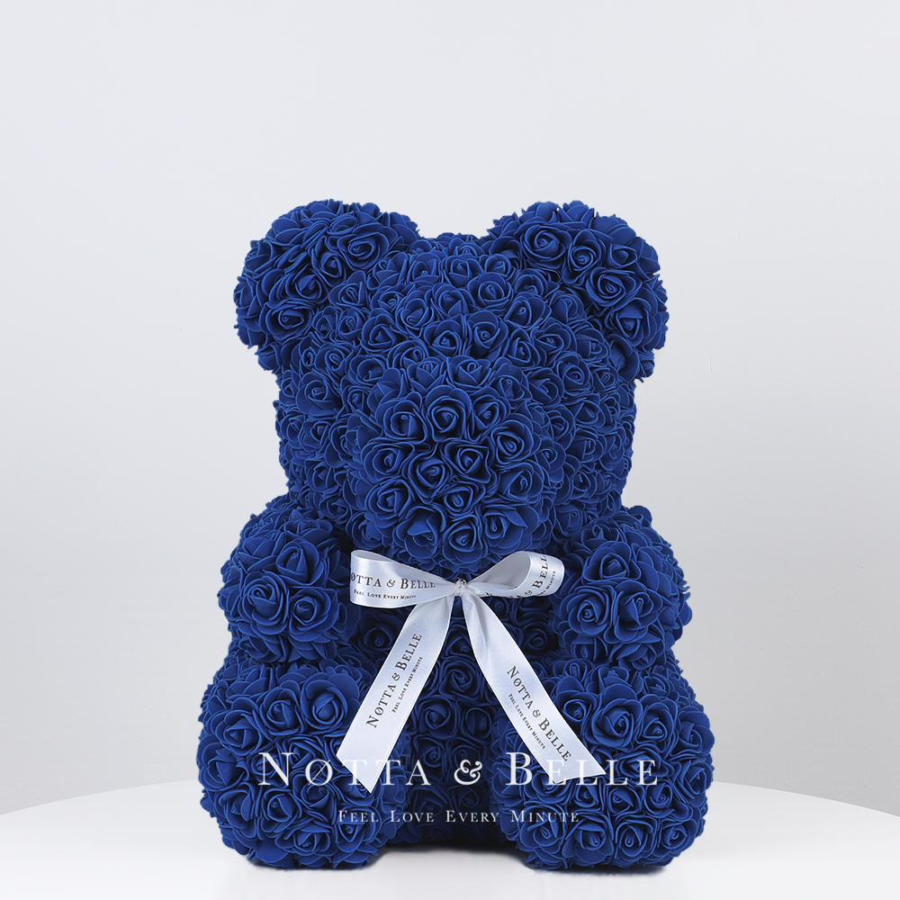 Ourson de roses Bleu Foncé - 35 сm