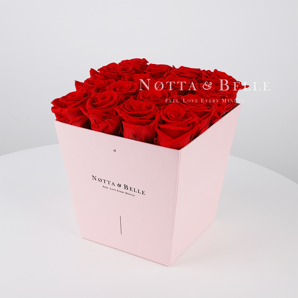 Долговечный букет из 17 красных роз - №215