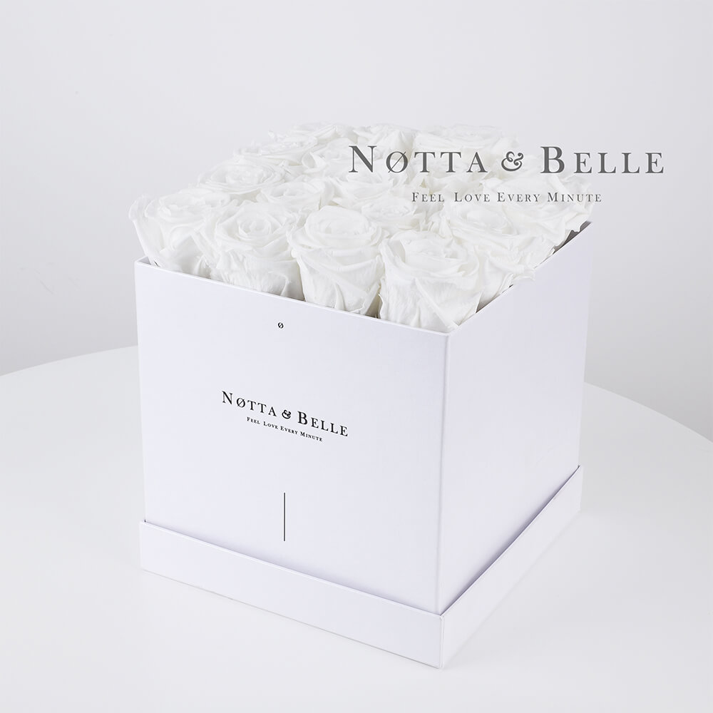 White bouquet «Romantic» - 17 roses