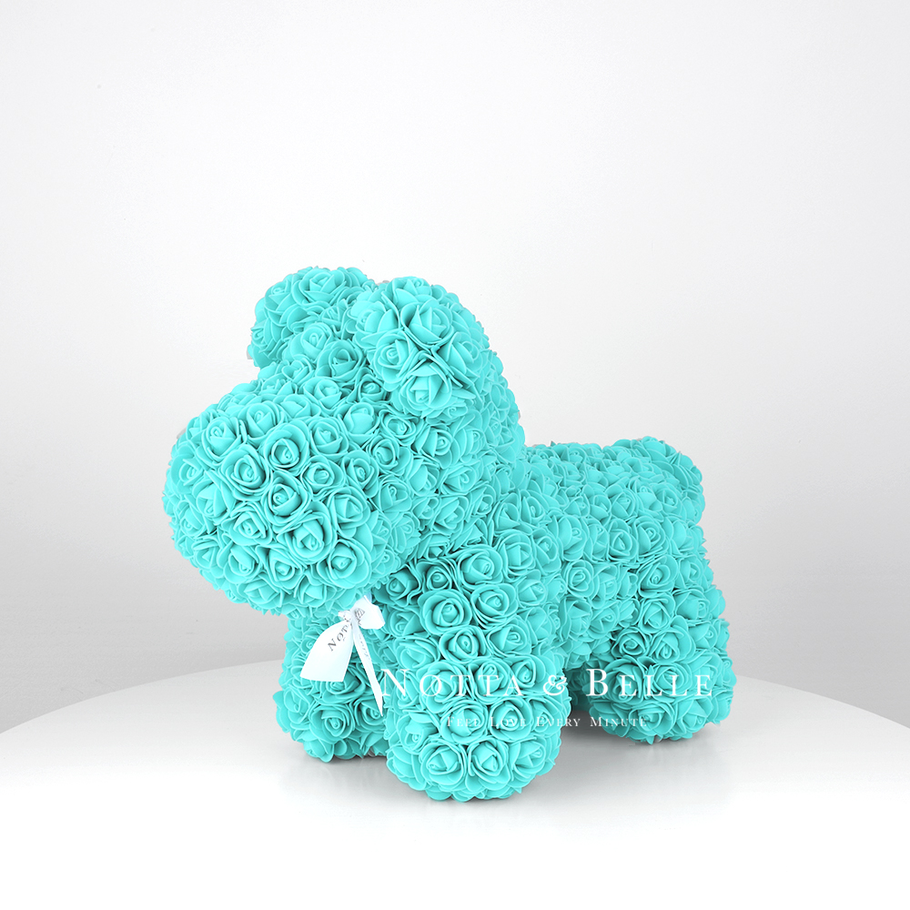 Turquoise rose puppy - 14 in. (35 cm)