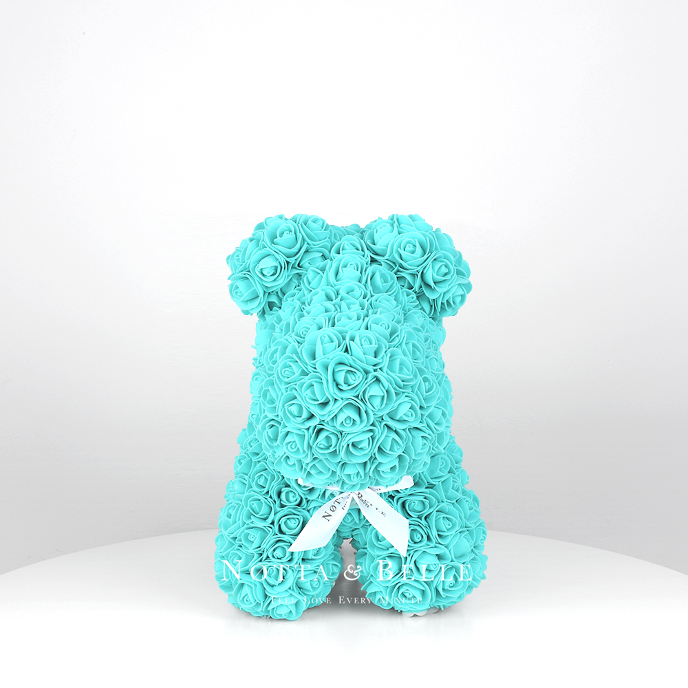 Turquoise rose puppy - 14 in.