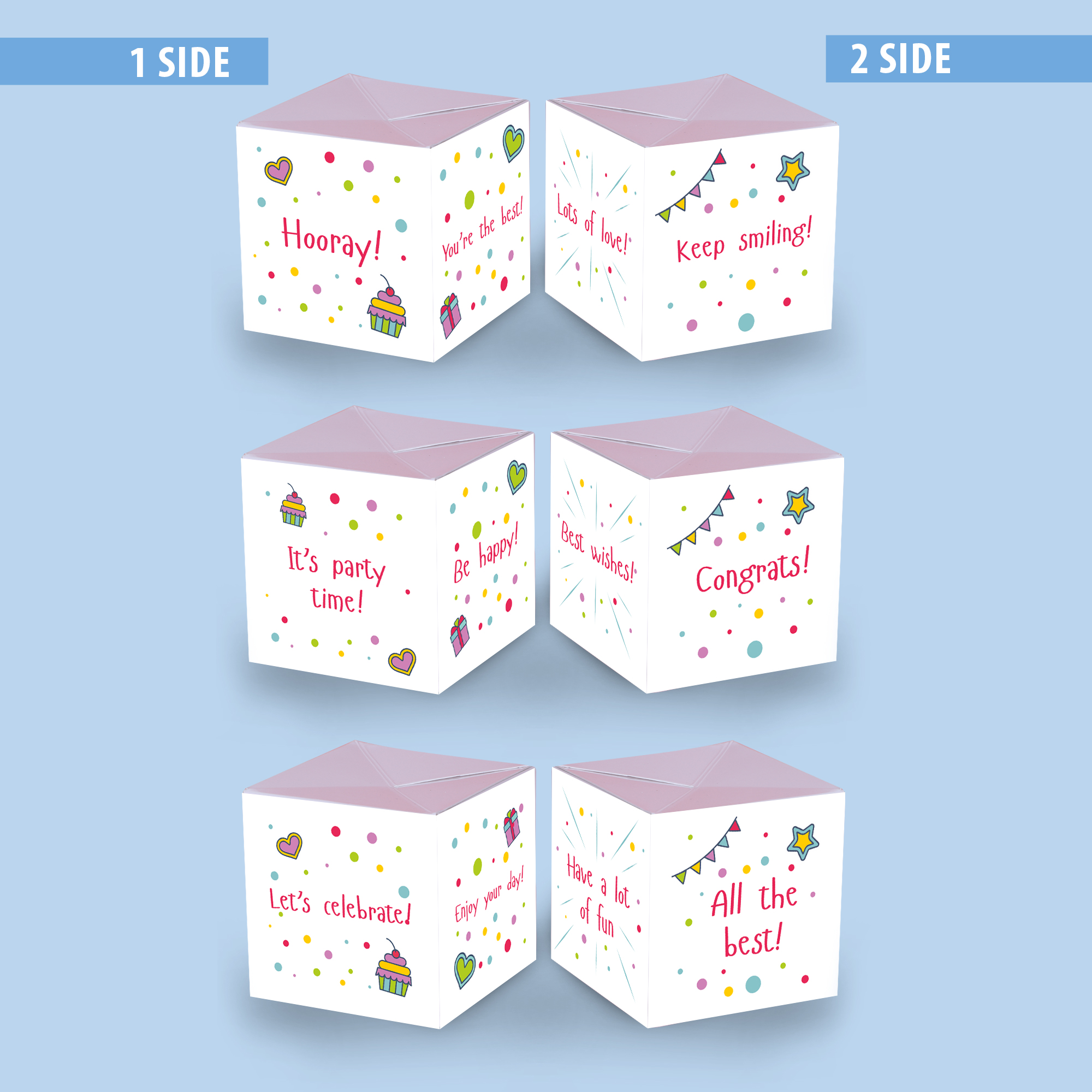 Boom card - Congratulations (3 cubes)