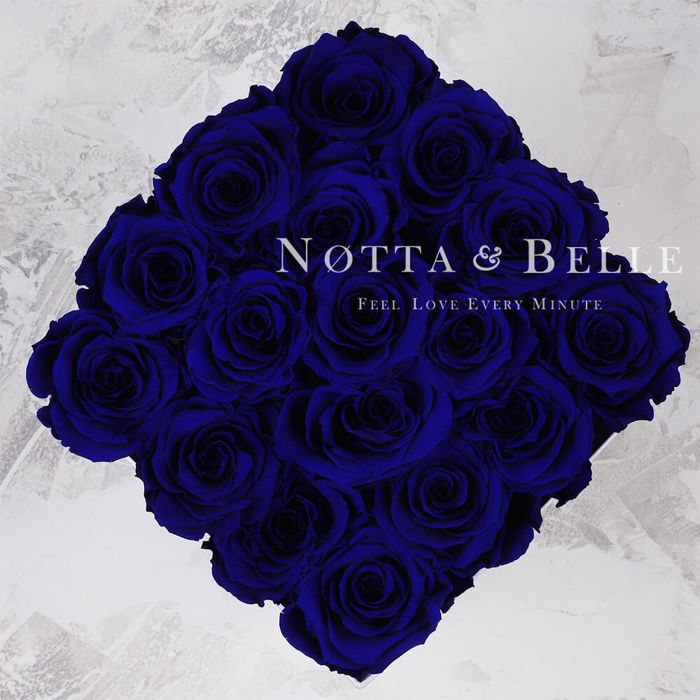 Blue bouquet «Romantic» - 17 roses