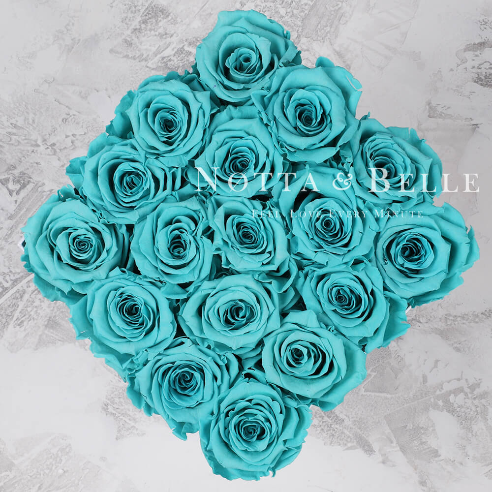 Bouquet Turquoise «Forever» - 17 roses 