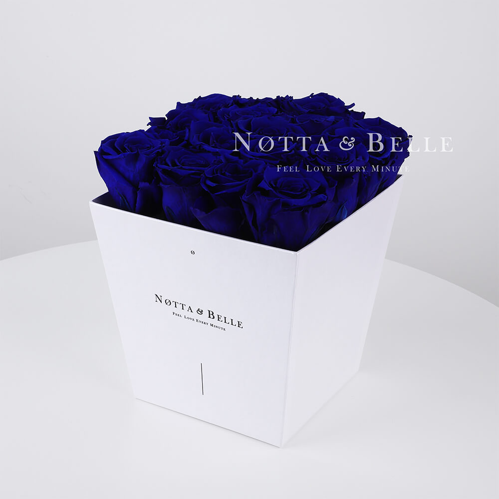 Bouquet bleu «Forever» - 17 roses 