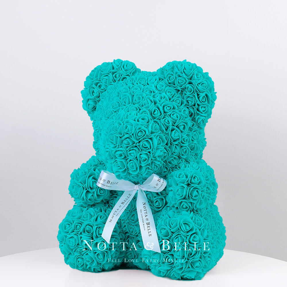 Ourson de roses Turquoise - 35 сm