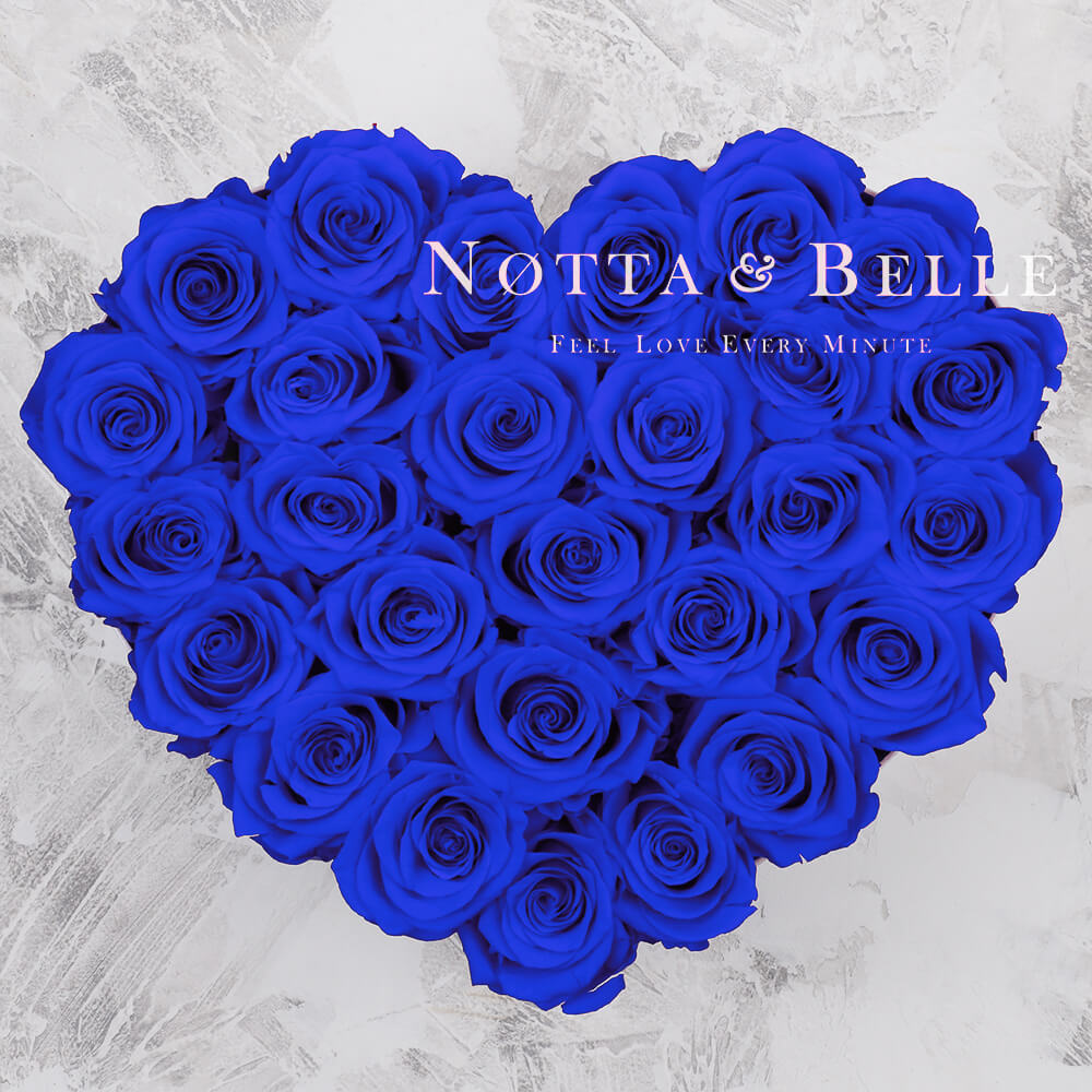 Bouquet bleu «Love» - 27 roses